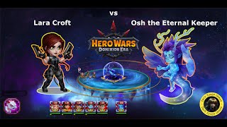 Hero Wars - Lara Croft vs Osh Level 150