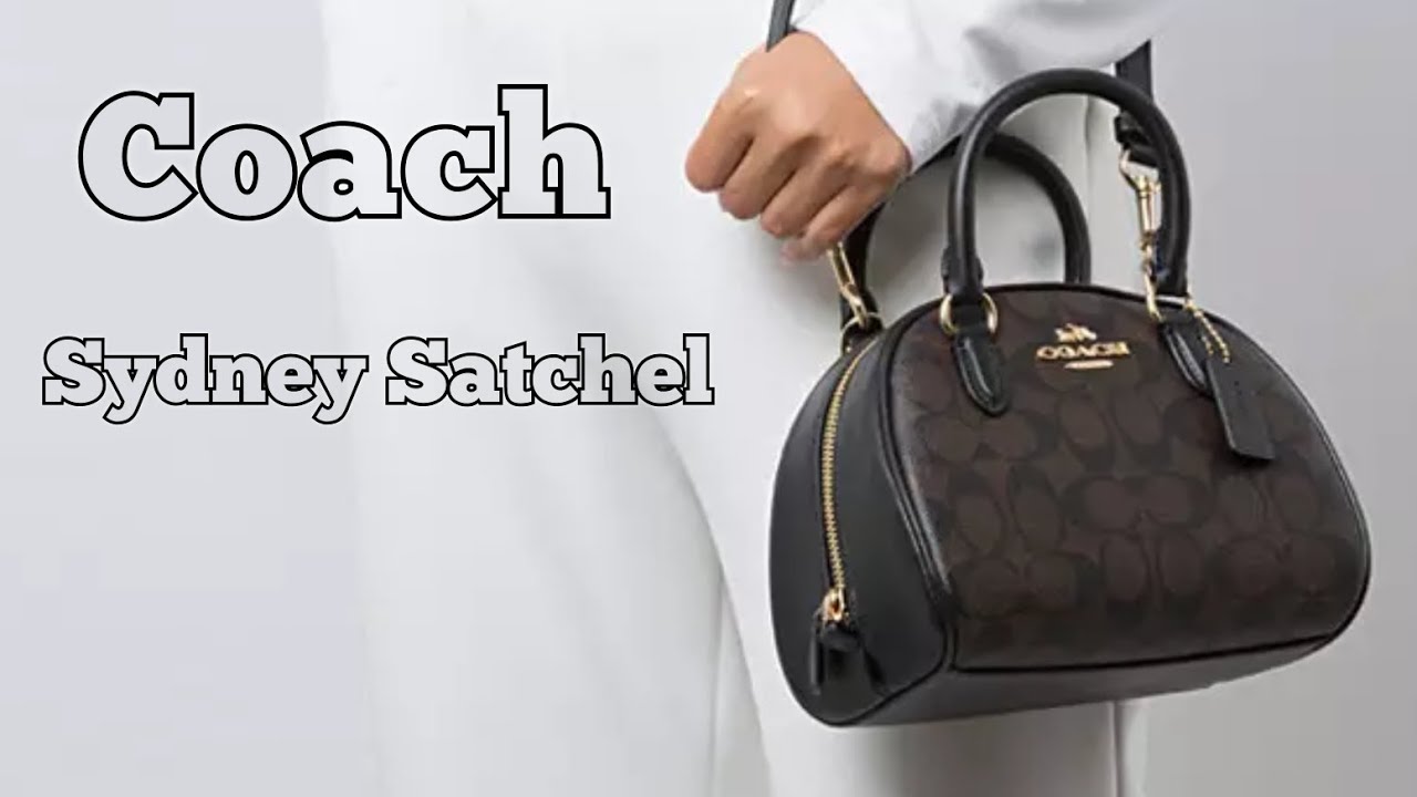 Coach Sydney Satchel in Signature Canvas with Strawberry Print