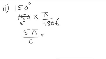 Chapter 6 Exercise # 6 1 Question # 5 Convert the following in radians. and write the answer in ...