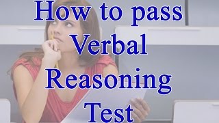 how to pass verbal reasoning test with test questions examples and answers explained
