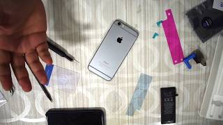 HOW to REPLACE iPhone 6 BATTERY with iFixit Toolkit + Parts for 25 DOLLARS!!!