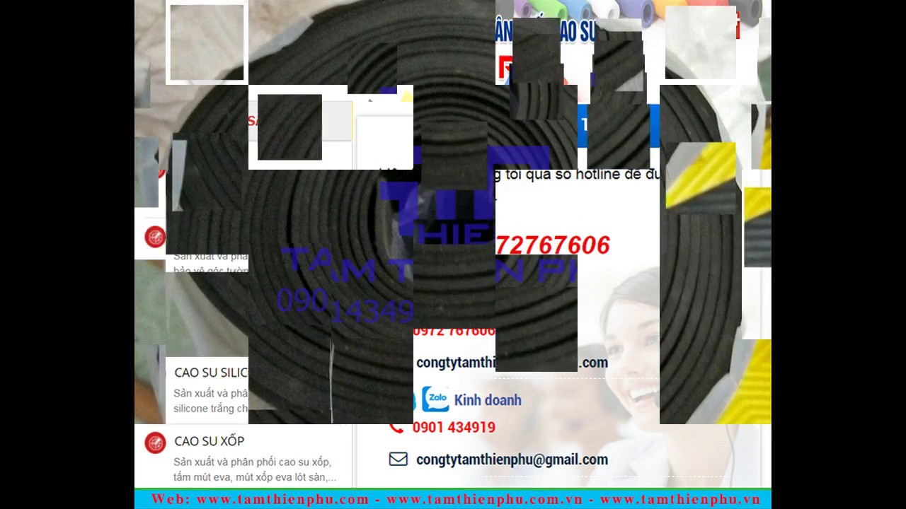 Cao su tấm đặc lót sàn 1 ly (1mm) | Cao su tam lot san... - youtube