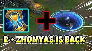 ⌛⌛⌛ RYZE R + ZHONYAS INTERACTION IS BACK! THIS IS TOO BROKEN!!! ⌛⌛⌛ (PATCHED)
