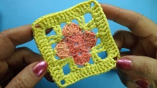 Квадратный мотив крючком Crochet square Квадратный мотив крючком Crochet square