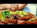 Home made pork meat melt in the mouth || naga mukbang.