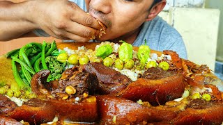 Home Made Pork Meat Melt In The Mouth Naga Mukbang