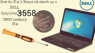 how to repair dell laptop five  time beep problem