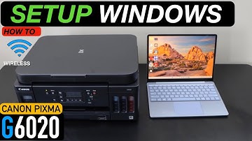 Canon Pixma G6020 Setup Windows Laptop, Install Drivers, Connect To Wireless network.