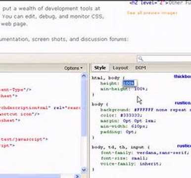 Installation and Use of Firebug