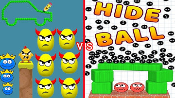 Hide Ball 🆚 Draw to smash logic puzzl game Story Android Ios walkthrough gameplay