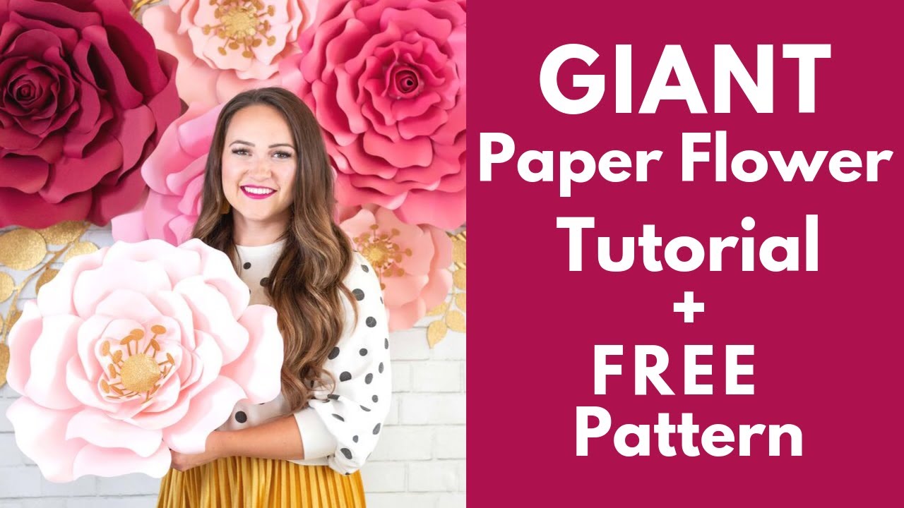 Easy Giant Paper Flowers Making  Giant paper flowers for birthday