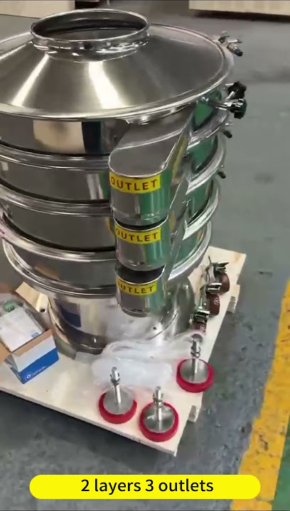 Small Electric Powder VIbro Sifter 2 Layers 3 Outlets Flour Vibrating Sieve#shortvideo #sieve