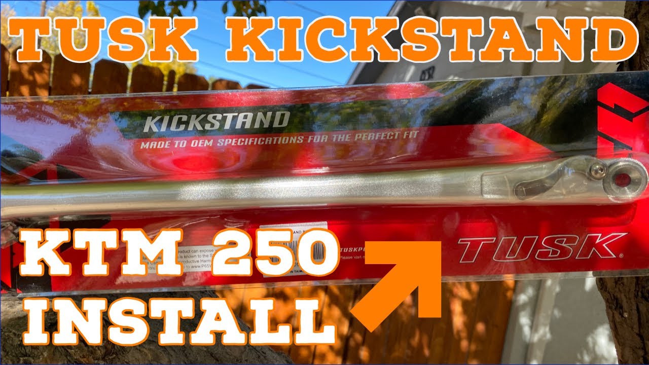 Tusk Kickstand for KTM 250 EXCf dirt bike, kickstand maintenance YouTube