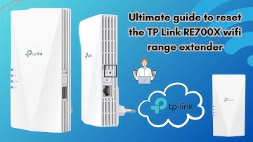 How to reset TP Link RE700X wifi range extender | Factory Reset TP Link RE700X