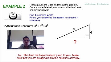 Five(5) Minute Math - Pythagorean Theorem (Easy)