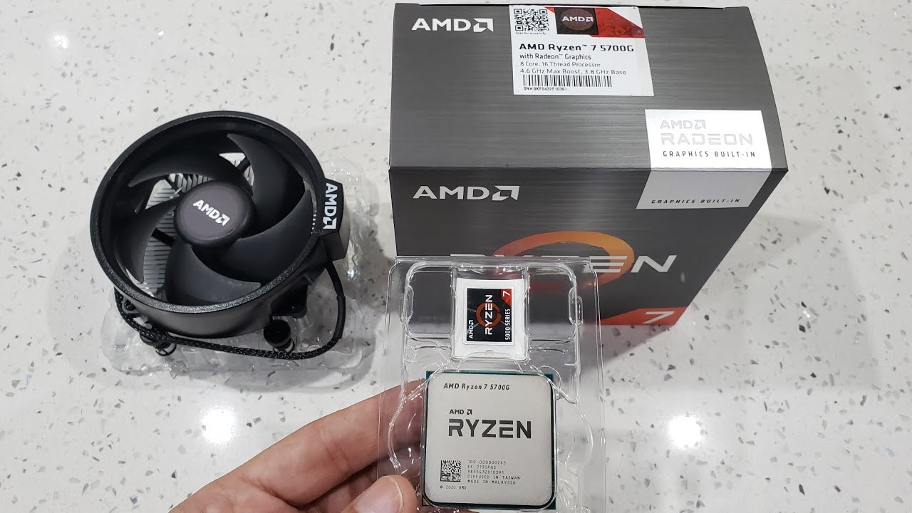 AMD Ryzen 7 5700G Unboxing - Boxed Processor 