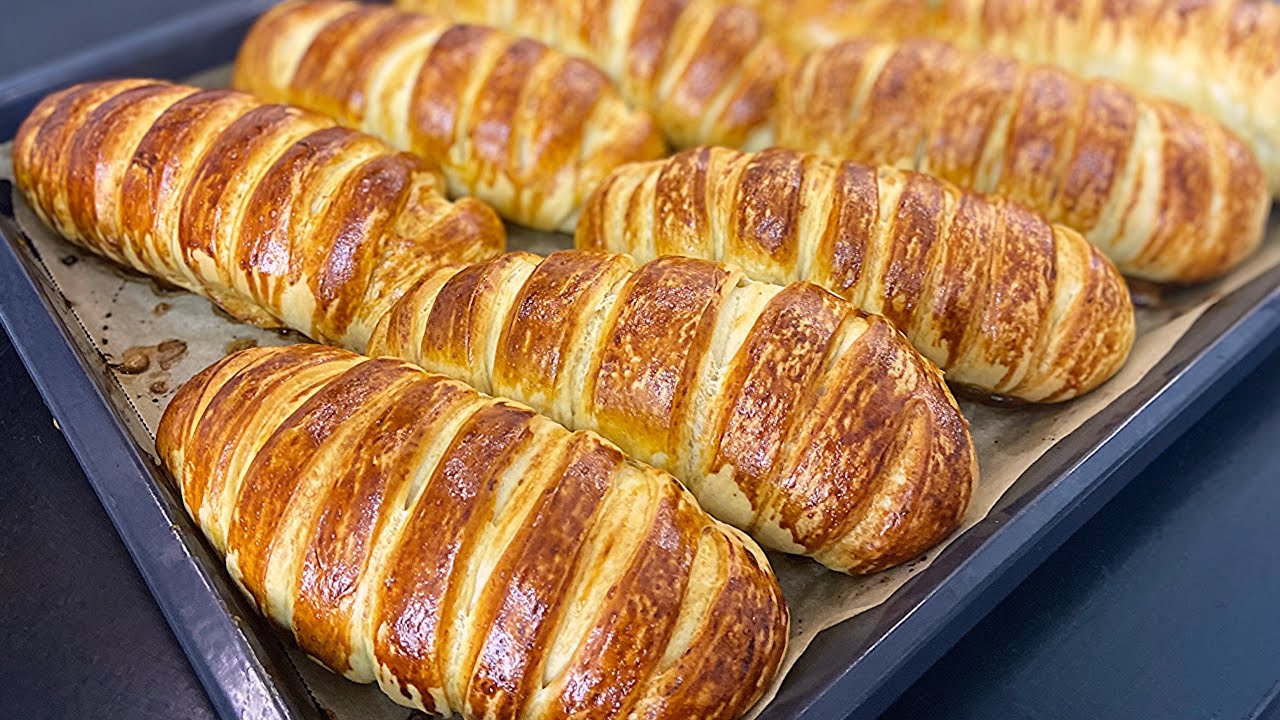 Kahvaltı İçin Yumuşacık Ve Oldukça Lezzetli????Çocuklar Hergün Bu tarifi Yemek İstiyor????Poğaça Ekmek????
