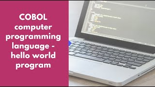 COBOL computer programming language -hello world program