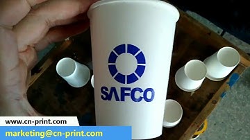 2 color paper cup screen printing machine