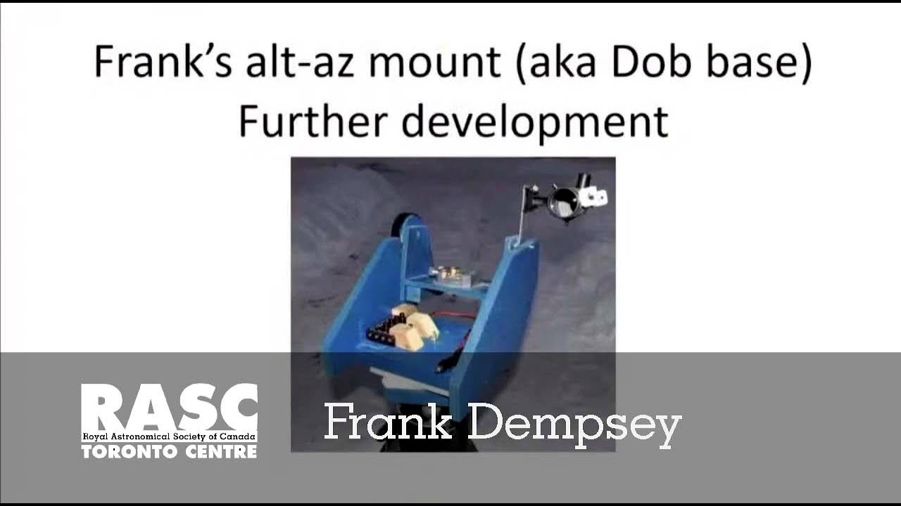 Alt Az Onstep Franks's Alt-Az Mount (Aka Dob Base) - YouTube