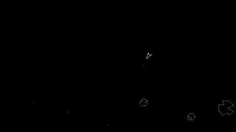 ASTEROIDS SPAIN CLONE - gameplay - video snap - MAME Rom aerolitos