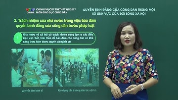 CHINH PHỤC KỲ THI | Giáo dục công dân | Quyền bình đẳng của công dân trong đời sống xã hội