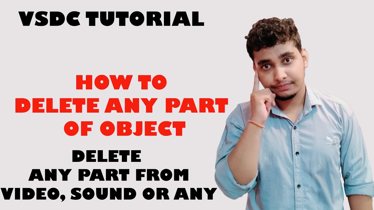 how to delete any part of video in vsdc free video editor tutorial in hindi