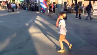 Dylan wins pin at LA galaxy game