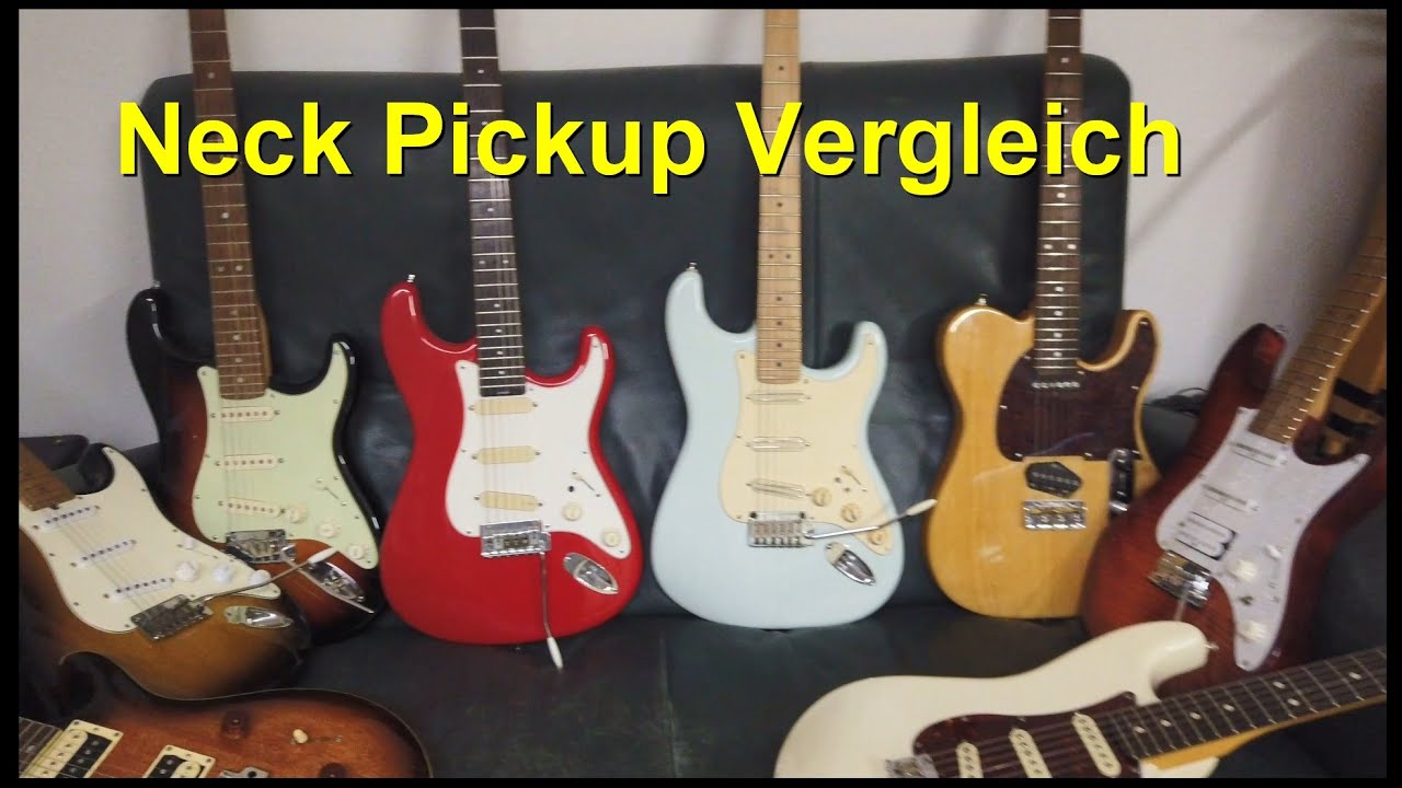 Pickup Vergleich, verschiedene Single Coils in Neck Position