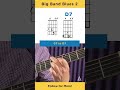 Learn Big Band Blues Chords Quickly - Guitar Chords Anyone Can Play  [G7 to D7] #shorts