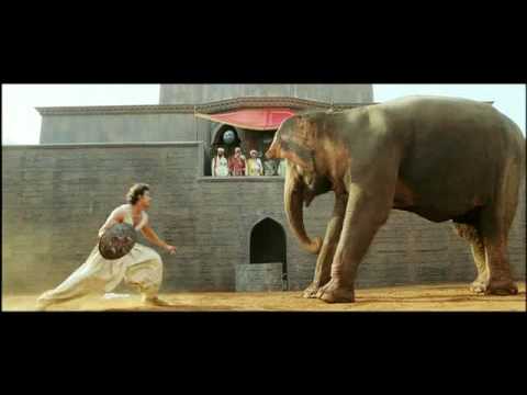 Jodhaa Akbar - Hrithik Roshan controls a wild Elephant HQ