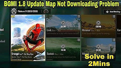 🇮🇳 How to Fix Maps Download Error in Bgmi 1.8 Update | Bgmi Map not download Problem Solve
