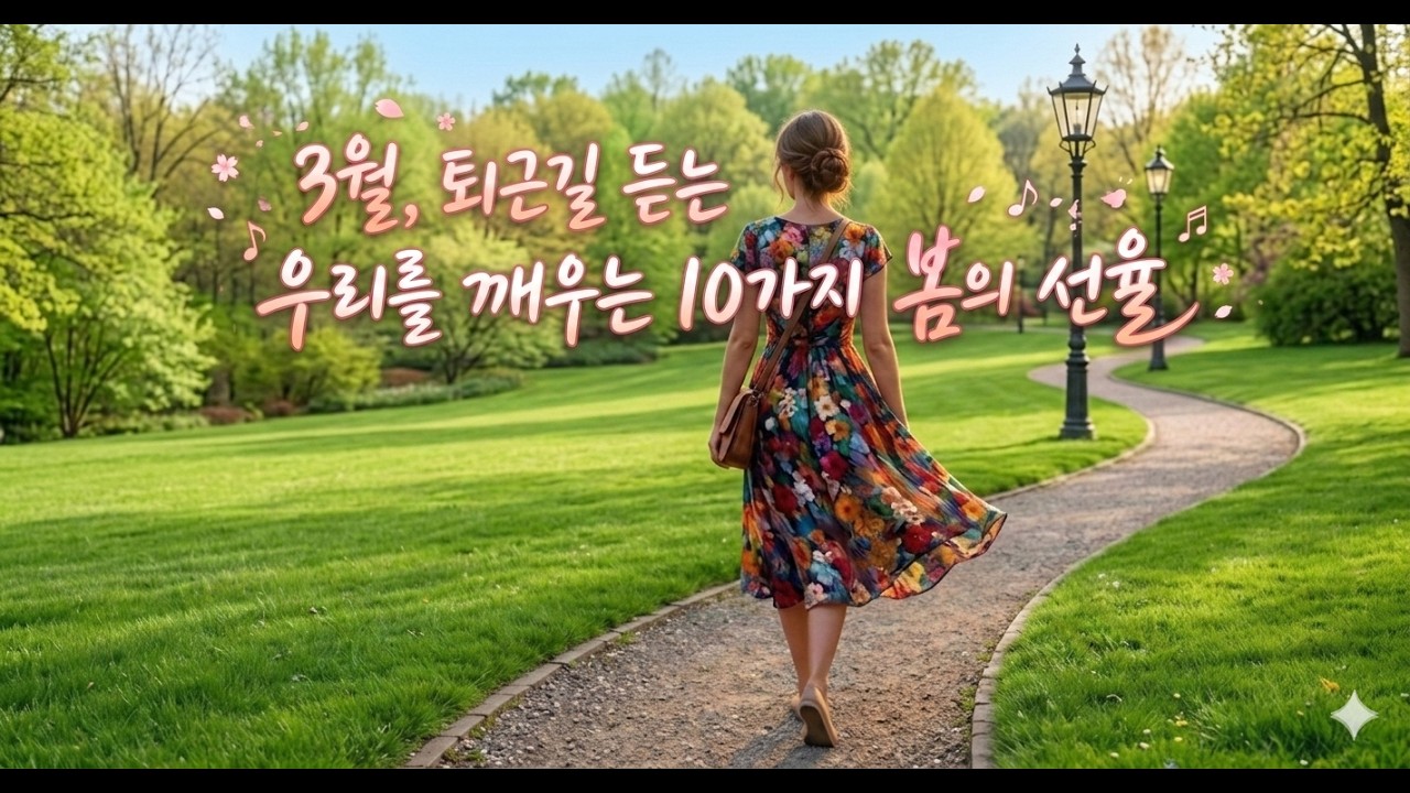 🌱☕3월, 퇴근길 듣는 우리를 깨우는 10가지 봄의 선율 #봄노래 #3월 #퇴근길 #봄비 #설렘 #연애세포 #힐링음악 #새로운시작 #3월의선율 #플레이리스트추천