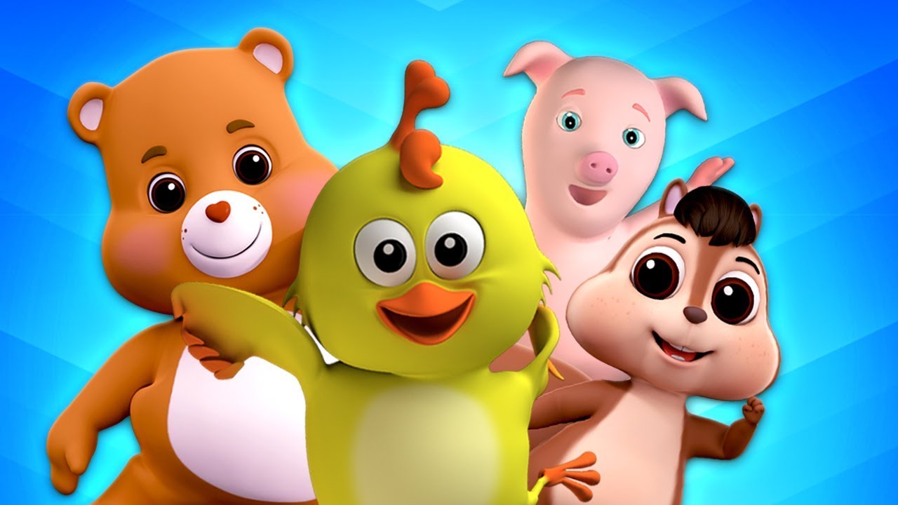 Animal Names | Nursery Rhymes & Preschool Learning Videos - Kids Baby Club