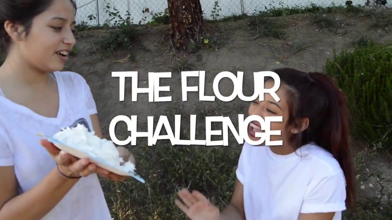 FLOUR CHALLENGE YouTube