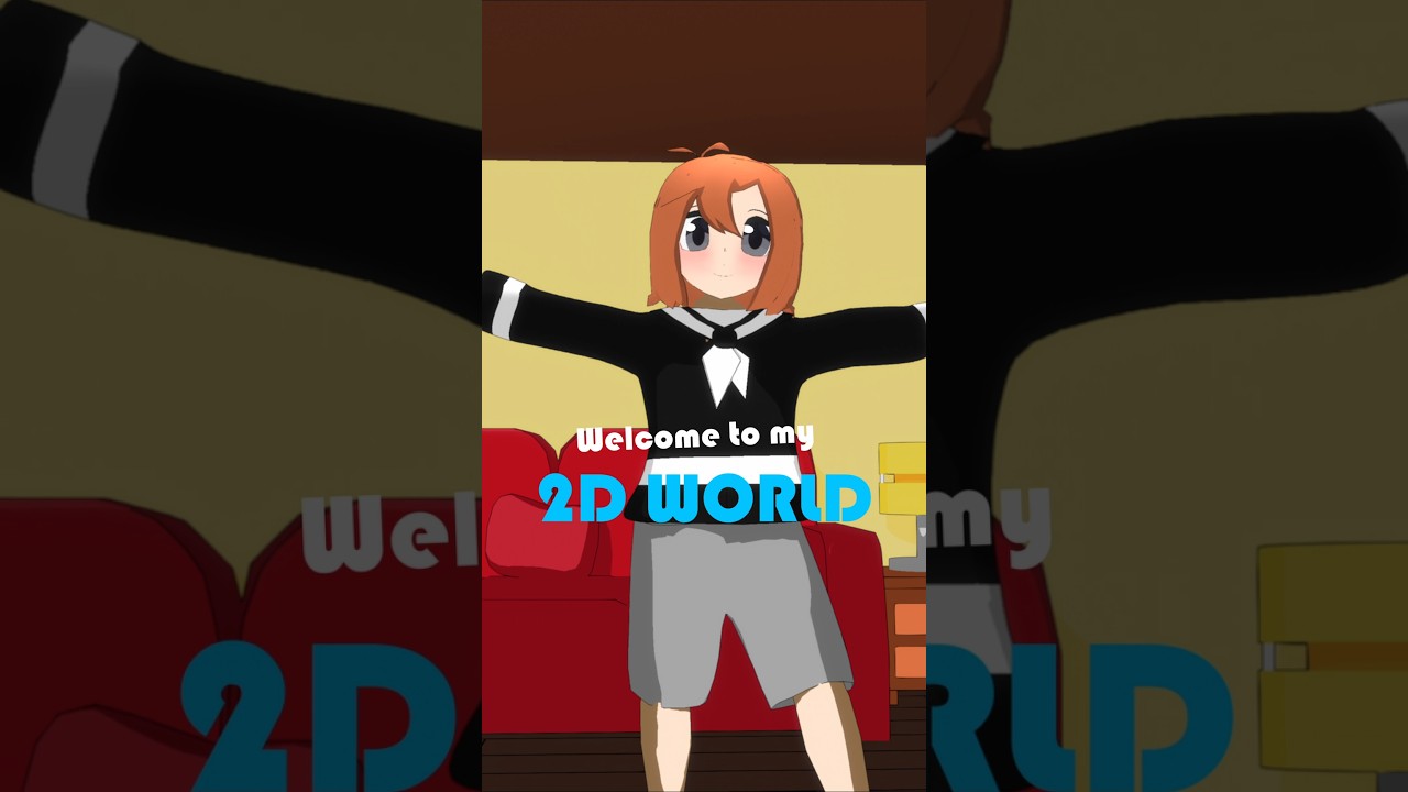 My 2D World! #animation #indieanimation #anime #shorts