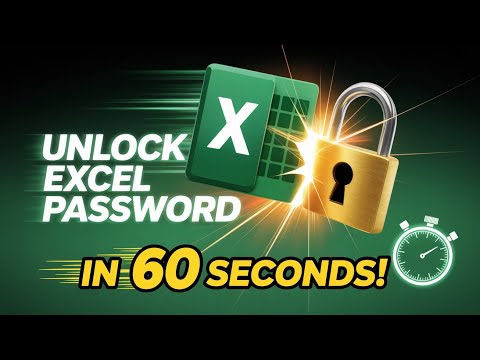 ✅ Excel Password Unlock in 60s | No Software, Works Every Time!