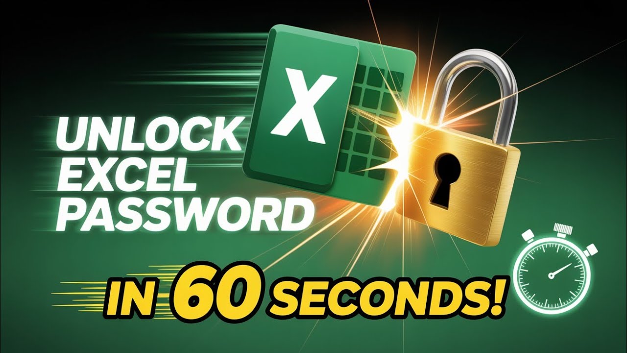 ✅ Excel Password Unlock in 60s | No Software, Works Every Time!