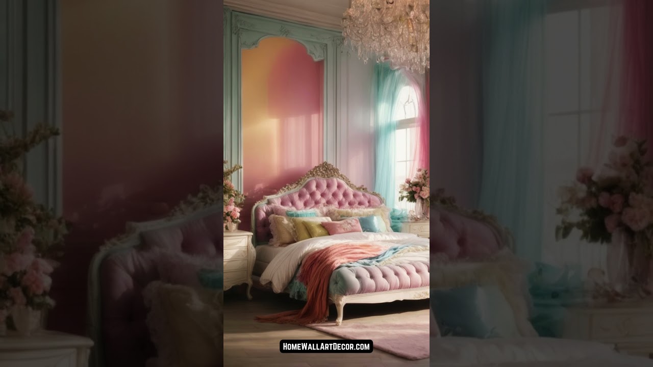 Dream Rainbow Colorful Bedroom Interior Design Ideas  