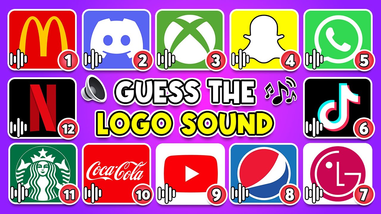 Угадайте звук логотипа 🥇🍏 McDonald’s, Netflix, TikTok ~ Лучшая аудиовикторина по логотипам 2025 года