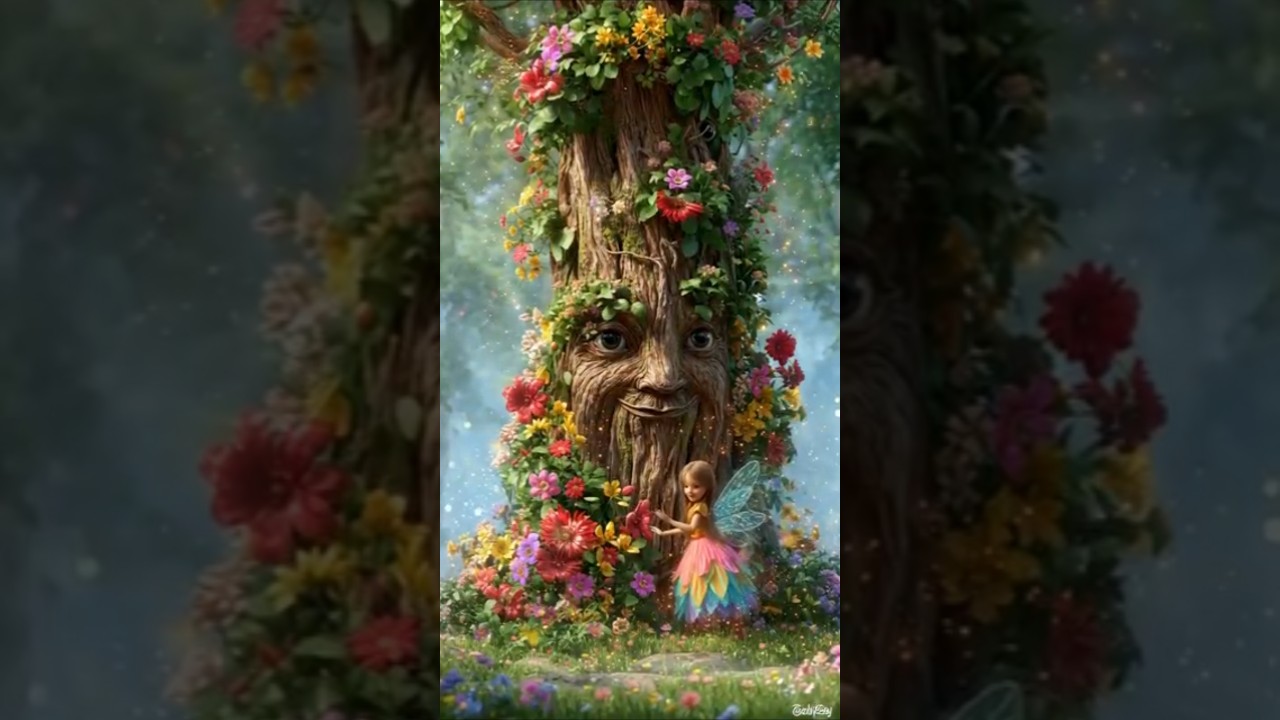 Fairy tales | human face tree | kids 3d Animation video | kids magic animation