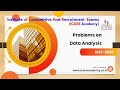 ICET Online Training - Data Analysis
