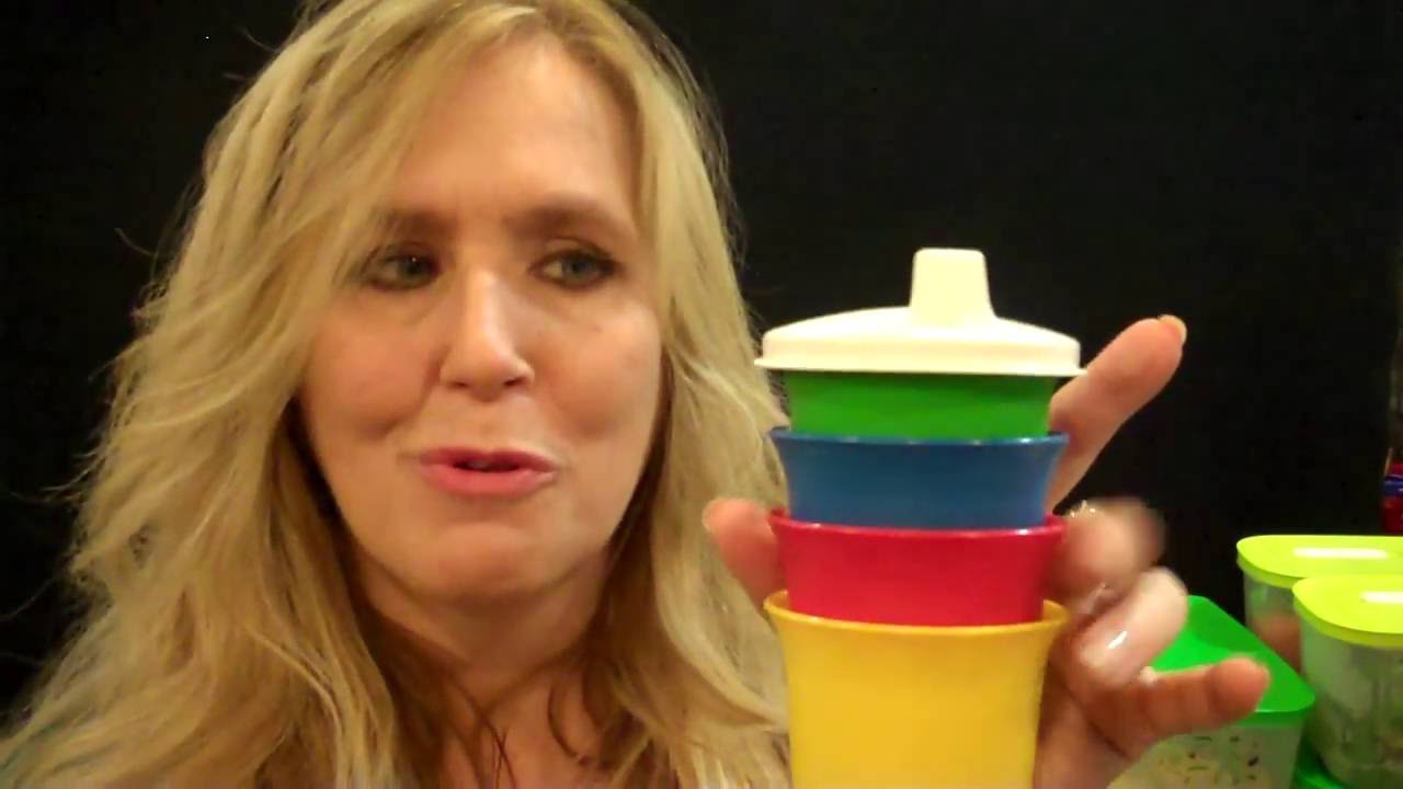Tupperware Sippy Cups   the Classic Bell Tumblers with Sipper Seals -Easy Clean!