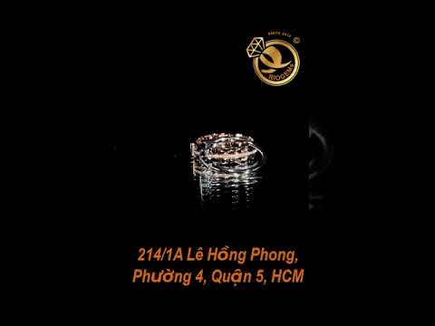 Nhẫn Tiffany VÀNG HỒNG 18K đính tấm MOISSANITE 0,8mm  (redesign hàng nhập HK 1:1)