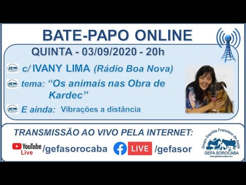 Assista: Bate-papo online - c/ IVANY LIMA (03/09/2020)
