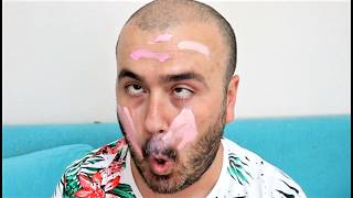 BABAMA DEV KIŞKIRTMA !! BABAMA UYKUSUNDA MAKYAJ YAPTIM !!