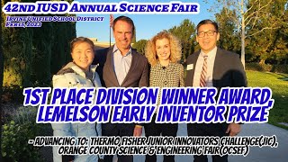 Full 42nd IUSD Annual Science Fair | Irvine Unified School District | Feb 15, 2023 News