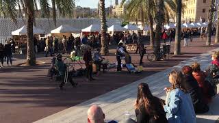 Barcelona - Street Music Near The Docks