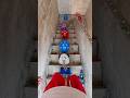Staircase Challenge: Pop all the colorful balloons!#short