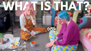 A crafty Q & A but we both have ADHD | let's paint